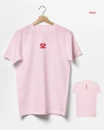 T-Shirt SelfCare: Rosa - Vermelho
