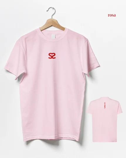 T-Shirt SelfCare: Rosa - Vermelho
