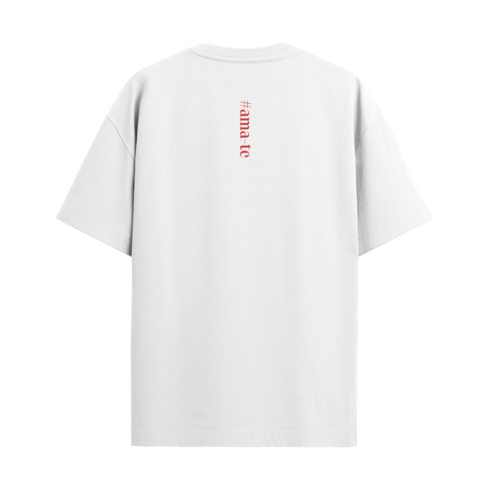 T-Shirt SelfCare: Branco - Vermelho - Image 3