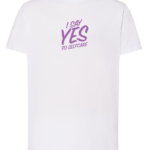 T-Shirt SelfCare "I SAY YES" lilás