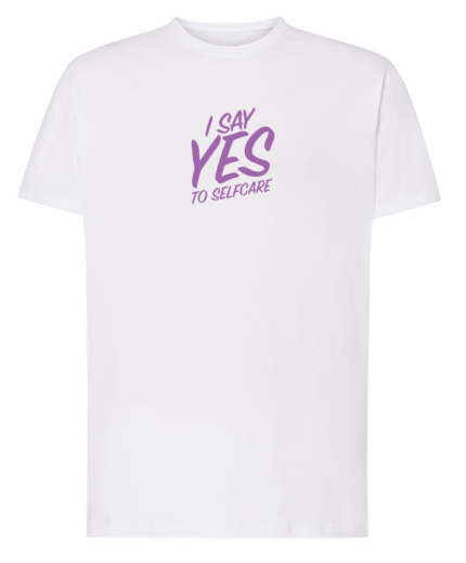 T-Shirt SelfCare "I SAY YES" lilás